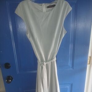 Elegant Gray Dress With Belt Brand New